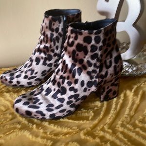 A New Day leopard print booties